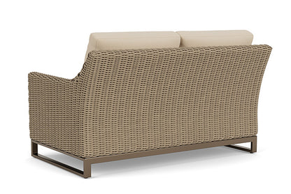 Lloyd Flanders - Milan Loveseat In Brushwood Finish With Raindrop Almond Fabric - 4750501882055 view 2