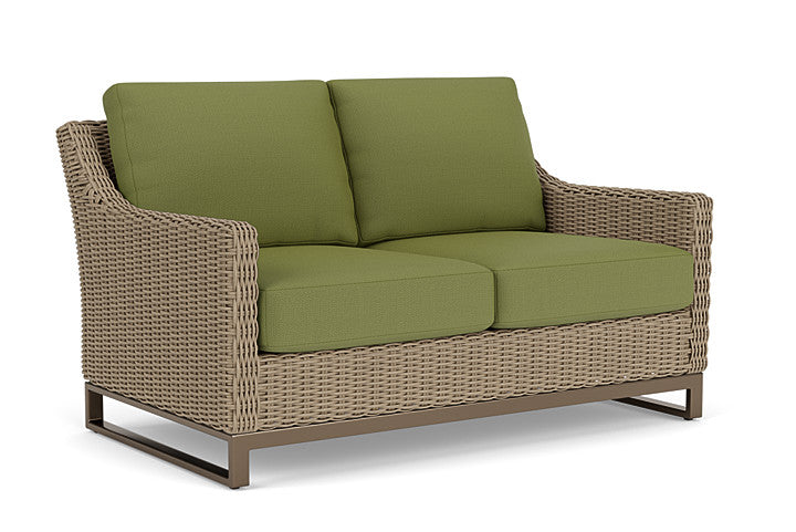 Lloyd Flanders - Milan Loveseat In Brushwood Finish With Reflections Grass Fabric - 4750501882051 view 1
