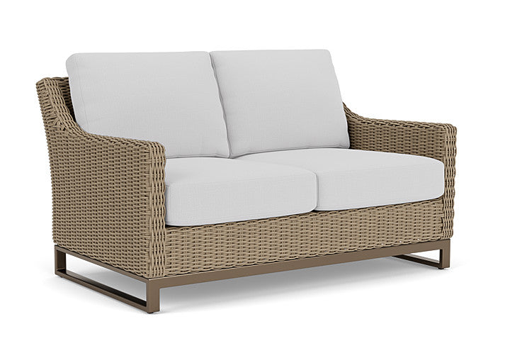 Lloyd Flanders - Milan Loveseat In Brushwood Finish With Reflections Ice Fabric - 4750501882052 view 1
