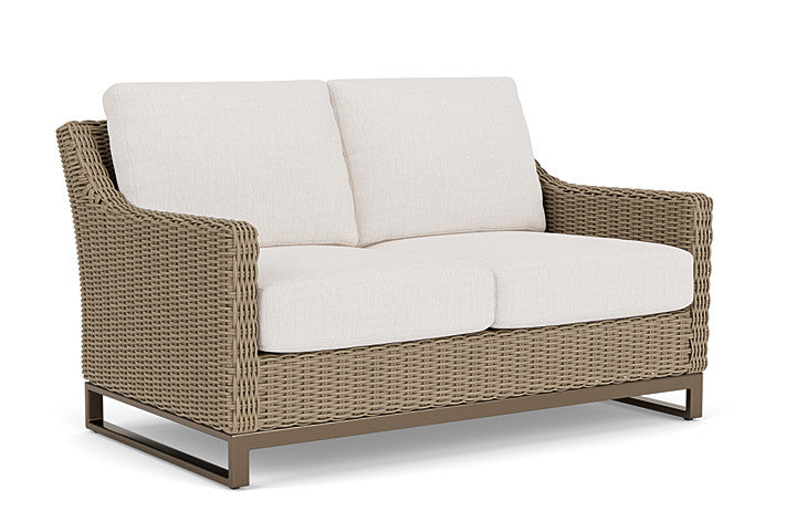 Lloyd Flanders - Milan Loveseat In Brushwood Finish With Reflections Snow Fabric - 4750501882014 view 1