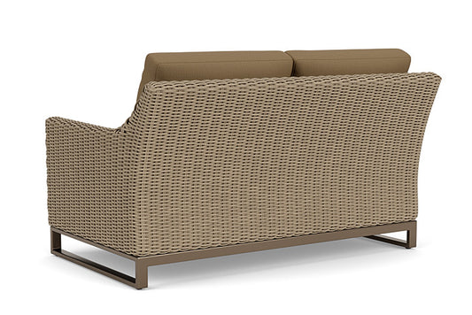 Lloyd Flanders - Milan Loveseat In Brushwood Finish With Reflections Straw Fabric - 4750501882053 view 2