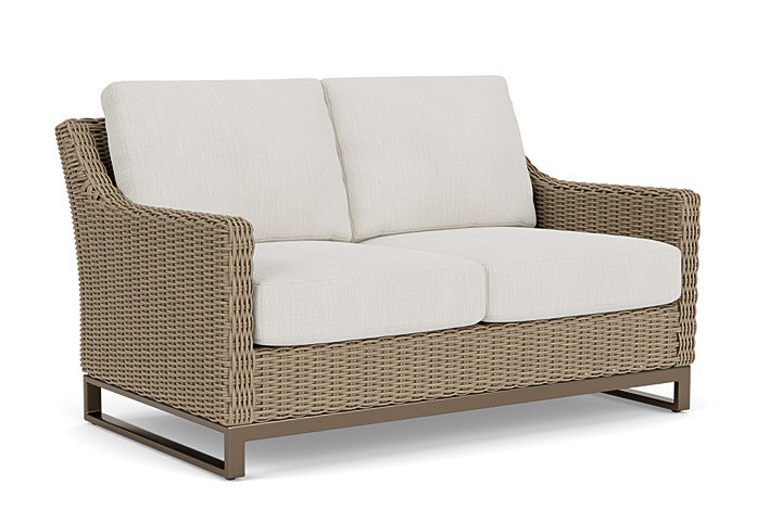 Lloyd Flanders - Milan Loveseat In Brushwood Finish With Rollo Linen Fabric - 4750501882020 view 1