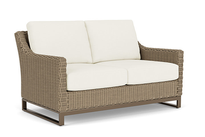 Lloyd Flanders - Milan Loveseat In Brushwood Finish With Sailcloth Salt Fabric - 475050188890 view 1