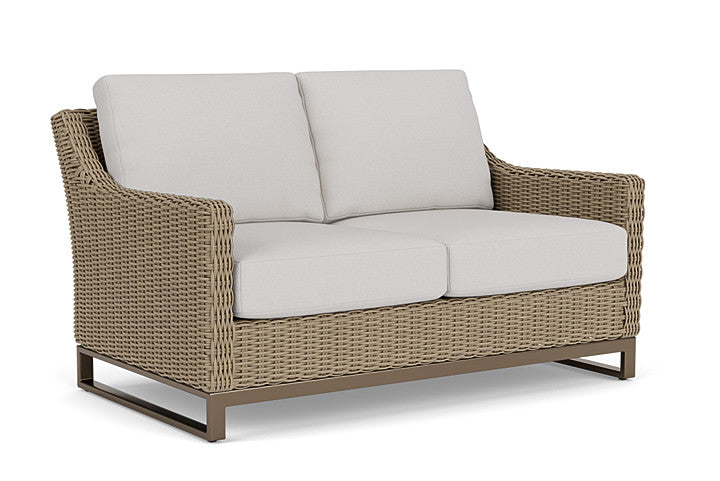 Lloyd Flanders - Milan Loveseat In Brushwood Finish With Sailcloth Seagull Fabric - 475050188W61 view 1