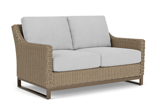 Lloyd Flanders - Milan Loveseat In Brushwood Finish With Sandberg Dove Fabric - 4750501882022 view 1
