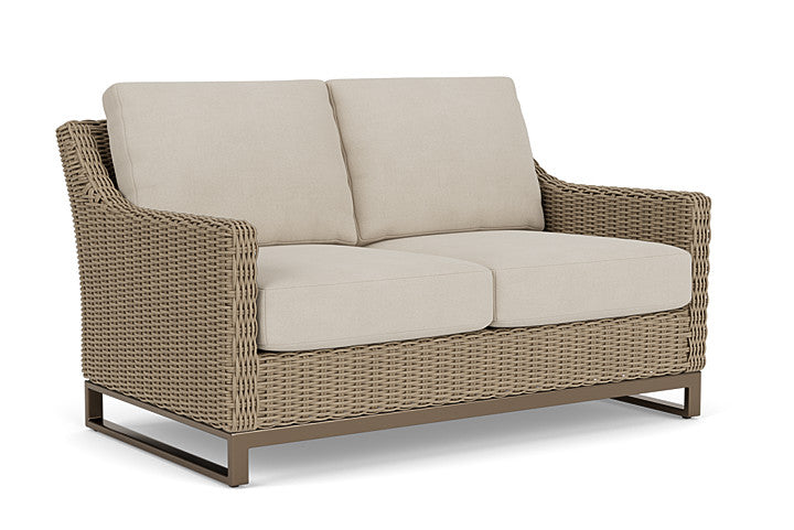 Lloyd Flanders - Milan Loveseat In Brushwood Finish With Sandberg Flax Fabric - 4750501882027 view 1