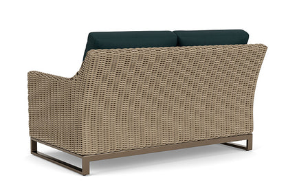Lloyd Flanders - Milan Loveseat In Brushwood Finish With Sandberg Lagoon Fabric - 4750501882039 view 2