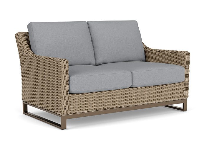 Lloyd Flanders - Milan Loveseat In Brushwood Finish With Sandberg Pewter Fabric - 4750501882029 view 1