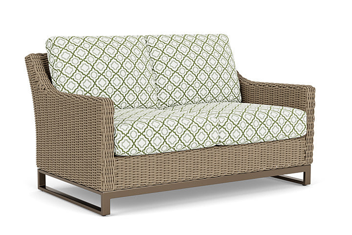 Lloyd Flanders - Milan Loveseat In Brushwood Finish With Savannah Green Fabric - 4750501882064 view 1