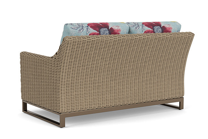 Lloyd Flanders - Milan Loveseat In Brushwood Finish With Serena Floral Meadow Fabric - 4750501882079 view 2