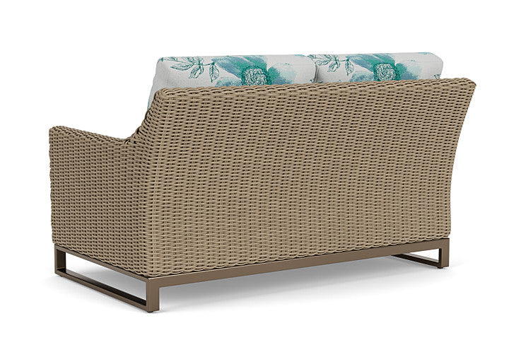 Lloyd Flanders - Milan Loveseat In Brushwood Finish With Serena Floral Mist Fabric - 4750501882078 view 2