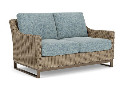 Lloyd Flanders - Milan Loveseat In Brushwood Finish With Serene Ocean Fabric - 4750501882032 view 1