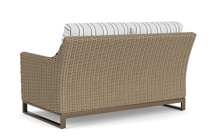 Lloyd Flanders - Milan Loveseat In Brushwood Finish With Tamer Fog Fabric - 4750501882037 view 2