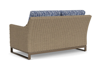 Lloyd Flanders - Milan Loveseat In Brushwood Finish With Visions Cobalt Fabric - 475050188683 view 2