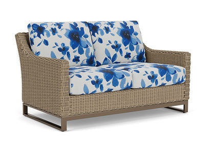 Lloyd Flanders - Milan Loveseat In Brushwood Finish With Watercolor Blossom Capri Fabric - 475050188672 view 1