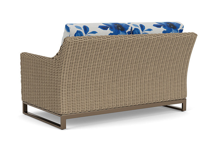 Lloyd Flanders - Milan Loveseat In Brushwood Finish With Watercolor Blossom Capri Fabric - 475050188672 view 2