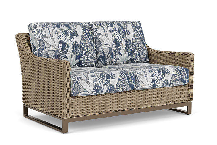 Lloyd Flanders - Milan Loveseat In Brushwood Finish With Wayfarer Mist Fabric - 4750501882074 view 1