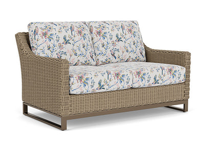 Lloyd Flanders - Milan Loveseat In Brushwood Finish With Whimsical Bird Song Fabric - 4750501882080 view 1