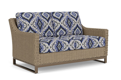 Lloyd Flanders - Milan Loveseat In Brushwood Finish With Yoko Mediterranean Fabric - 475050188705 view 1
