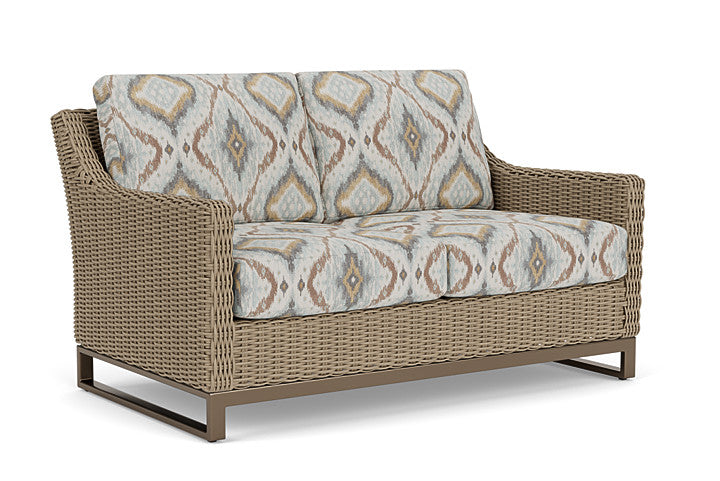Lloyd Flanders - Milan Loveseat In Brushwood Finish With Yoko Mist Fabric - 475050188727 view 1