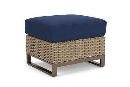 Lloyd Flanders - Milan Ottoman In Brushwood Finish With Beach Navy Fabric - 4750171882013 view 1