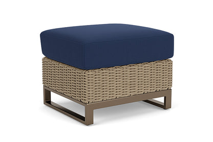 Lloyd Flanders - Milan Ottoman In Brushwood Finish With Beach Navy Fabric - 4750171882013 view 2