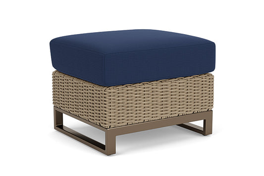 Lloyd Flanders - Milan Ottoman In Brushwood Finish With Beach Navy Fabric - 4750171882013 view 2