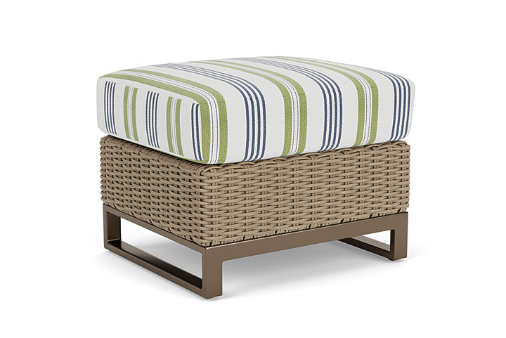 Lloyd Flanders - Milan Ottoman In Brushwood Finish With Berkely Hall Green Fabric - 4750171882062 view 1
