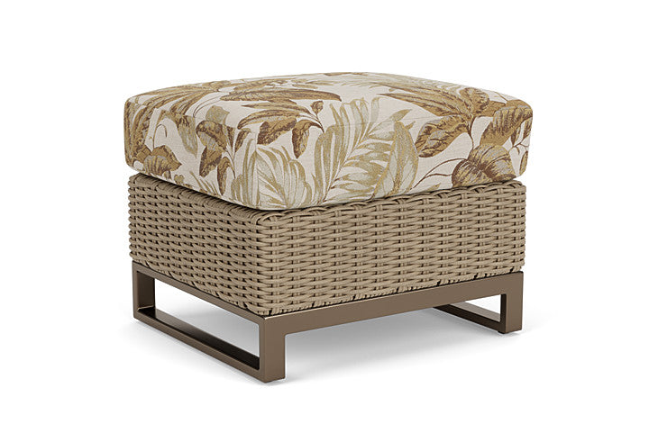 Lloyd Flanders - Milan Ottoman In Brushwood Finish With Botanic Willow Fabric - 475017188164 view 1