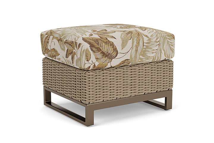 Lloyd Flanders - Milan Ottoman In Brushwood Finish With Botanic Willow Fabric - 475017188164 view 2