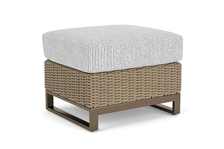 Lloyd Flanders - Milan Ottoman In Brushwood Finish With Burson Domino Fabric - 4750171882035 view 2
