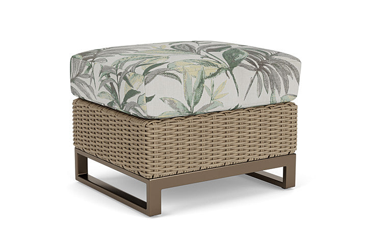 Lloyd Flanders - Milan Ottoman In Brushwood Finish With Calidora Mist Fabric - 475017188094 view 1