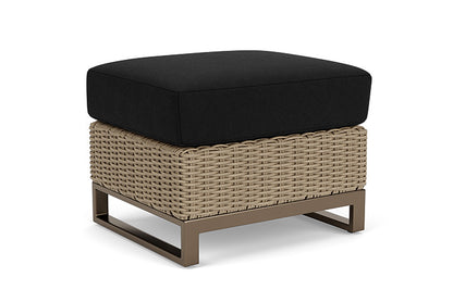 Lloyd Flanders - Milan Ottoman In Brushwood Finish With Canvas Black Fabric - 475017188157 view 1