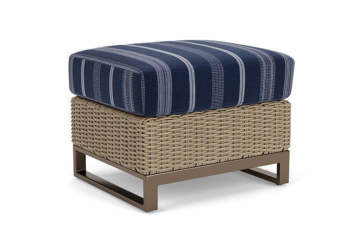 Lloyd Flanders - Milan Ottoman In Brushwood Finish With Consider Indigo Fabric - 4750171881969 view 1