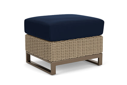 Lloyd Flanders - Milan Ottoman In Brushwood Finish With Decorline Navy Fabric - 4750171882019 view 1