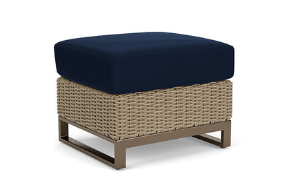 Lloyd Flanders - Milan Ottoman In Brushwood Finish With Decorline Navy Fabric - 4750171882019 view 2