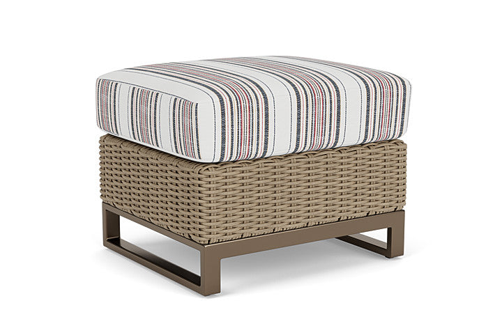 Lloyd Flanders - Milan Ottoman In Brushwood Finish With Deering Cadet Fabric - 4750171882047 view 1