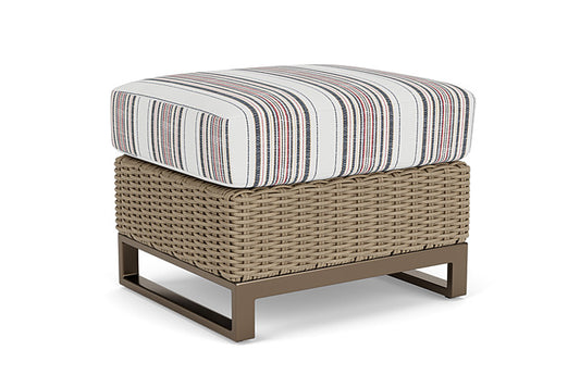 Lloyd Flanders - Milan Ottoman In Brushwood Finish With Deering Cadet Fabric - 4750171882047 view 1