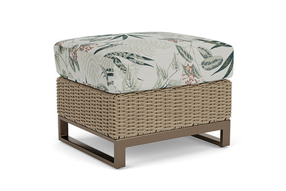 Lloyd Flanders - Milan Ottoman In Brushwood Finish With Delicate Botanical Sage Fabric - 4750171882075 view 2