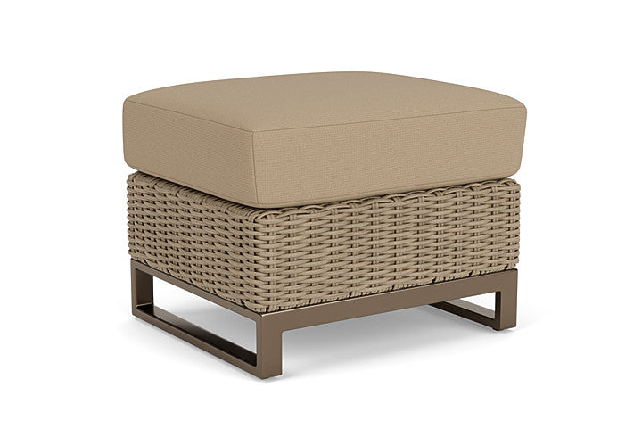 Lloyd Flanders - Milan Ottoman In Brushwood Finish With Fife Sahara Fabric - 475017188742 view 1