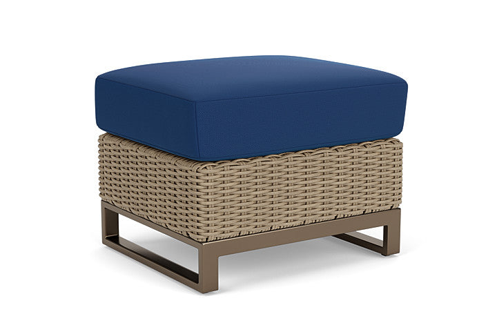 Lloyd Flanders - Milan Ottoman In Brushwood Finish With Flagship Lapis Fabric - 4750171881813 view 1