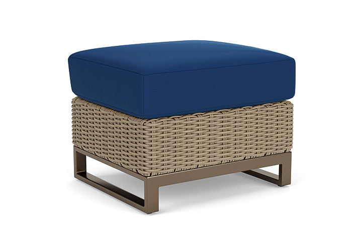 Lloyd Flanders - Milan Ottoman In Brushwood Finish With Flagship Lapis Fabric - 4750171881813 view 2