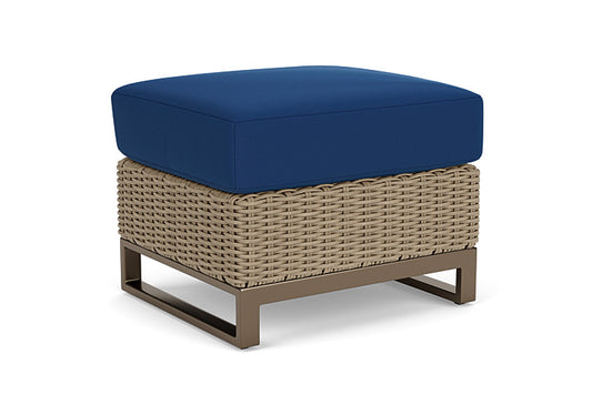 Lloyd Flanders - Milan Ottoman In Brushwood Finish With Flagship Lapis Fabric - 4750171881813 view 2