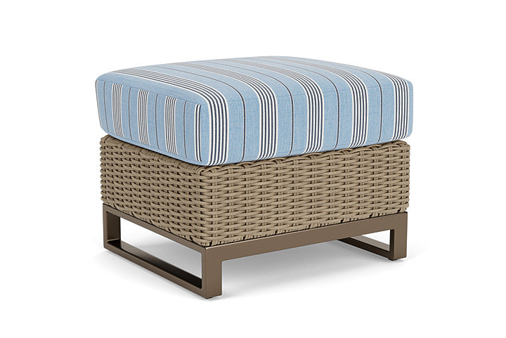 Lloyd Flanders - Milan Ottoman In Brushwood Finish With Hansen Sky Fabric - 475017188064 view 2