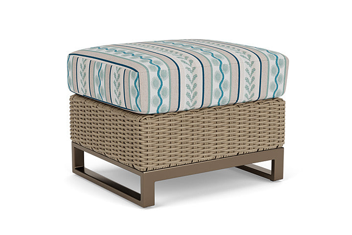 Lloyd Flanders - Milan Ottoman In Brushwood Finish With Ilona Resort Fabric - 4750171882069 view 1