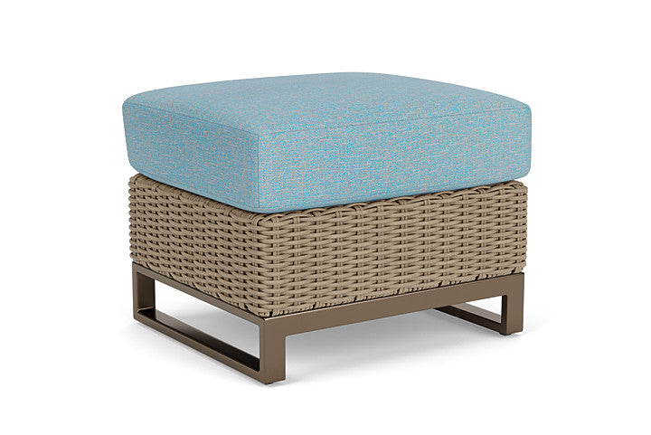 Lloyd Flanders - Milan Ottoman In Brushwood Finish With Leeds Light Blue Fabric - 4750171882058 view 2