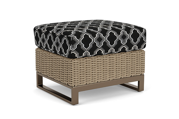 Lloyd Flanders - Milan Ottoman In Brushwood Finish With Luna Onyx Fabric - 4750171882071 view 2