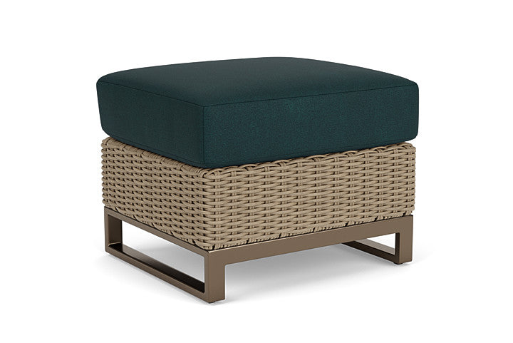 Lloyd Flanders - Milan Ottoman In Brushwood Finish With Sandberg Lagoon Fabric - 4750171882039 view 2