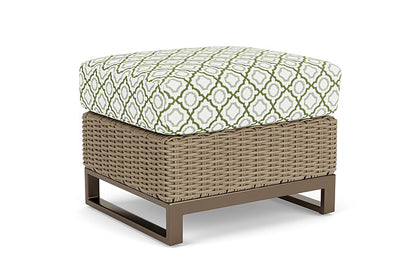 Lloyd Flanders - Milan Ottoman In Brushwood Finish With Savannah Green Fabric - 4750171882064 view 1