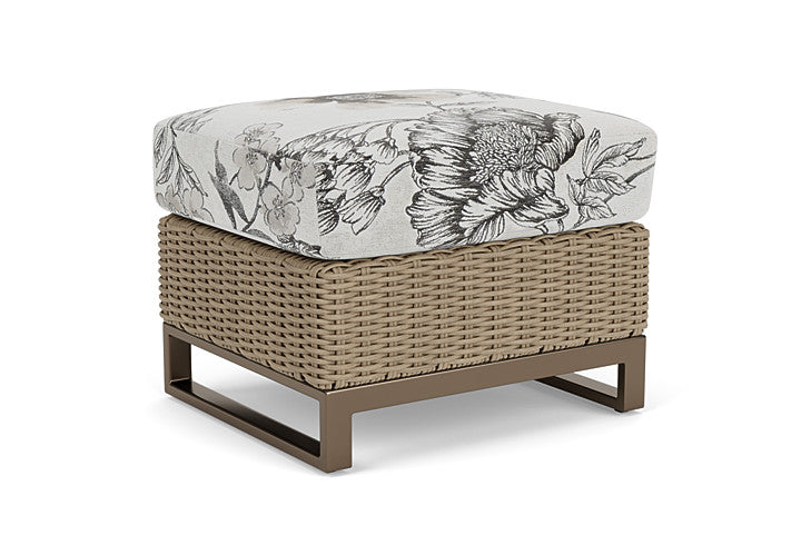 Lloyd Flanders - Milan Ottoman In Brushwood Finish With Serena Floral Dove Fabric - 4750171882077 view 1
